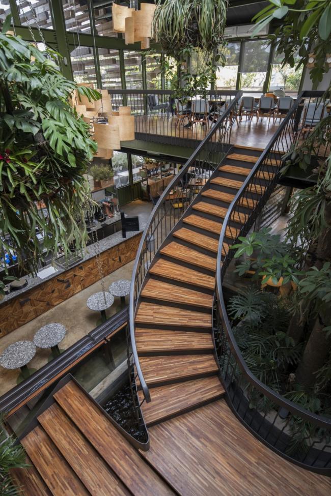 BIM建筑|条条木椽,仿佛从暗黑中涌来:植进天然的漂浮餐厅 BIM建筑|条条木椽,仿佛从暗黑中涌来:植进天然的漂浮餐厅