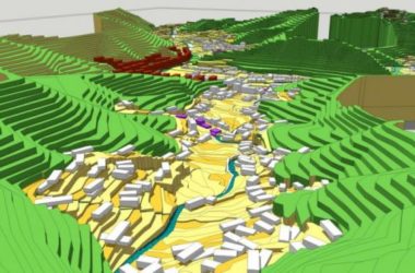 Sketchup规划模型|多层山地场地规划,现代风格-BIM建筑网