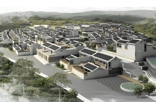Sketchup规划模型|民居规划,古典风格 Sketchup规划模型|民居规划,古典风格