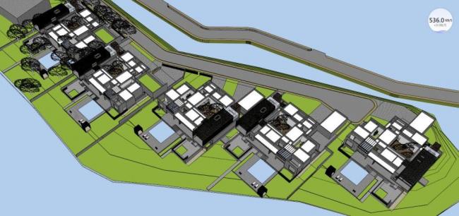 Sketchup别墅模型|别墅,新中式风格 Sketchup别墅模型|别墅,新中式风格