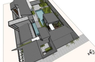 Sketchup别墅模型|苏博式别墅院落，新中式风格-BIM建筑网