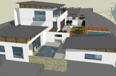 Sketchup别墅模型|独栋别墅，现代风格-BIM建筑网