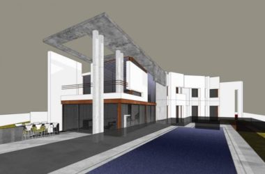 Sketchup别墅模型|独栋别墅，现代风格-BIM建筑网