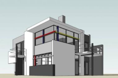Sketchup别墅模型|独栋别墅，多层居住建筑，现代风格-BIM建筑网