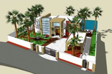 Sketchup别墅模型|独栋别墅，现代风格-BIM建筑网