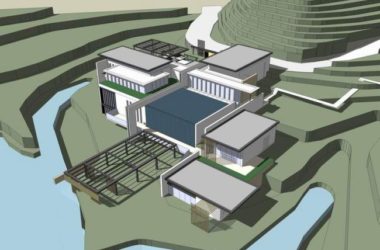 Sketchup别墅模型|山地别墅，独栋别墅，现代风格-BIM建筑网
