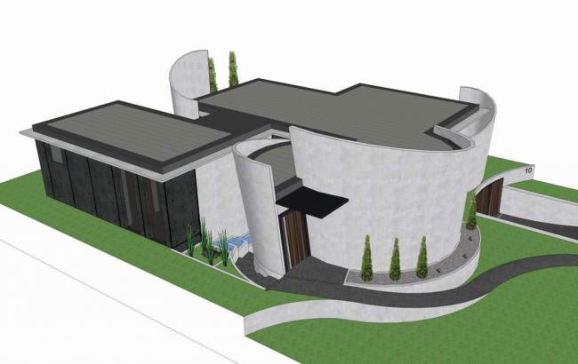 Sketchup别墅模型|独栋别墅,现代风格 Sketchup别墅模型|独栋别墅,现代风格