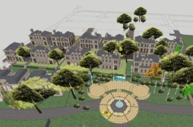 Sketchup别墅模型|独栋别墅，法式，古典风格，双拼别墅，别墅群-BIM建筑网