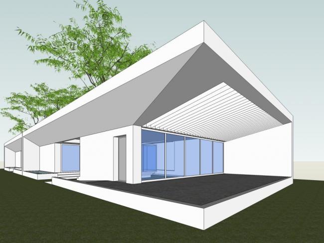 Sketchup别墅模型|独栋别墅,现代风格 Sketchup别墅模型|独栋别墅,现代风格
