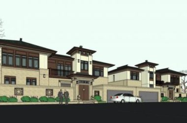 Sketchup别墅模型|双拼别墅，新中式风格，居住建筑-BIM建筑网