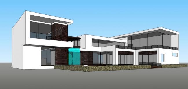 Sketchup别墅模型|独栋别墅,现代风格 Sketchup别墅模型|独栋别墅,现代风格