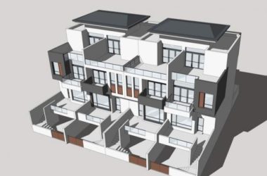 Sketchup别墅模型|联排别墅，叠拼别墅，中式风格-BIM建筑网