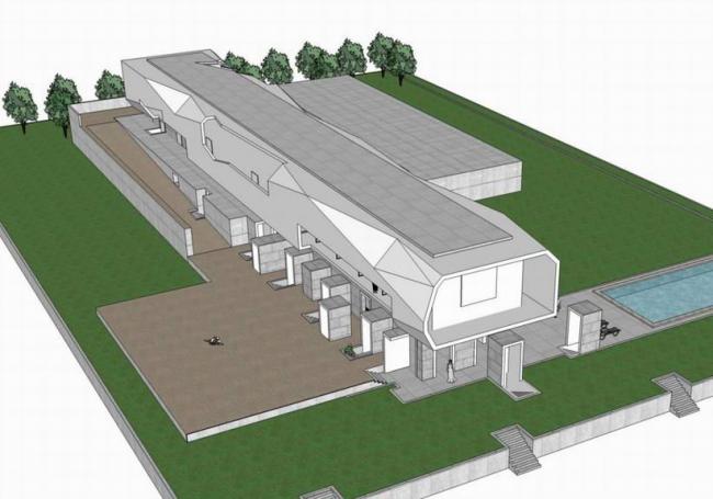 Sketchup别墅模型|独栋别墅,现代风格 Sketchup别墅模型|独栋别墅,现代风格