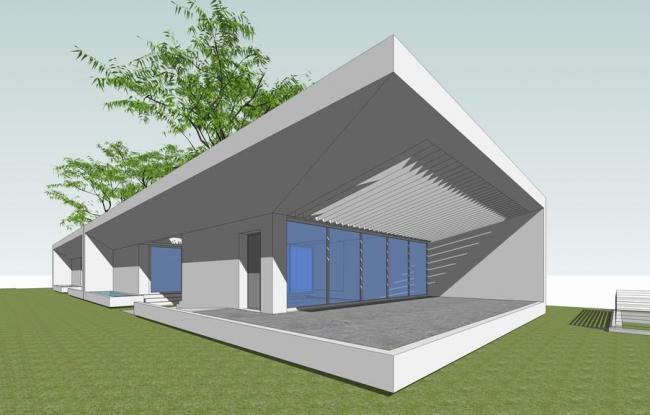 Sketchup别墅模型|独栋别墅,现代风格 Sketchup别墅模型|独栋别墅,现代风格