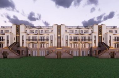 Sketchup别墅模型|联排别墅，新古典风格-BIM建筑网