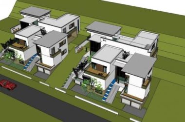 Sketchup别墅模型|独栋别墅，现代风格-BIM建筑网