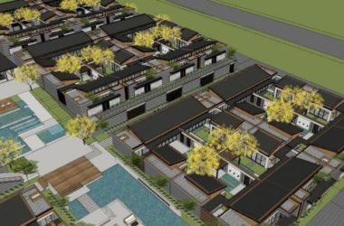 Sketchup别墅模型|联排别墅群，现代风格-BIM建筑网