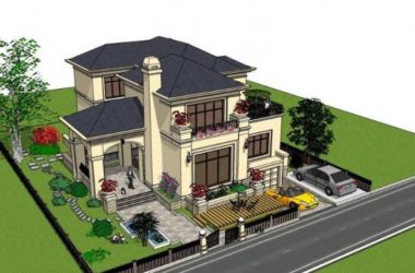 Sketchup住宅模型|独栋别墅,欧式古典风格-BIM建筑网