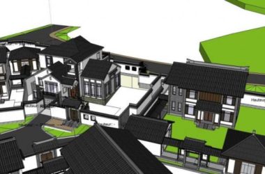 Sketchup别墅模型|独栋别墅，古建，别墅群，中式风格-BIM建筑网