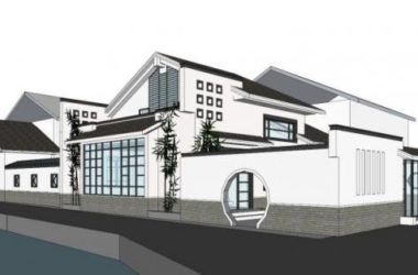 Sketchup别墅模型|徽派独栋别墅，中式风格-BIM建筑网