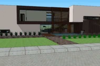 Sketchup别墅模型|独栋别墅，现代风格-BIM建筑网