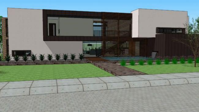 Sketchup别墅模型|独栋别墅,现代风格 Sketchup别墅模型|独栋别墅,现代风格