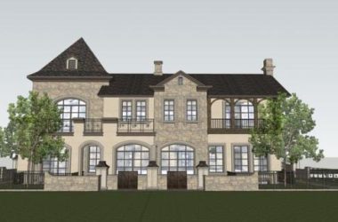 Sketchup别墅模型|双拼别墅，欧式新古典风格-BIM建筑网