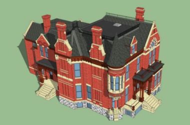 Sketchup别墅模型|独栋别墅，叠拼别墅，古典风格，维多利亚风格-BIM建筑网