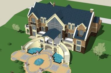 Sketchup别墅模型|独栋别墅，英式古典风格-BIM建筑网