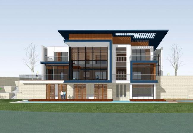 Sketchup别墅模型|独栋别墅,现代风格 Sketchup别墅模型|独栋别墅,现代风格