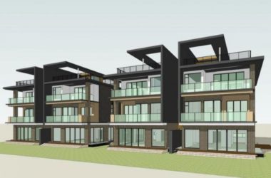 Sketchup别墅模型|双拼别墅，现代风格-BIM建筑网