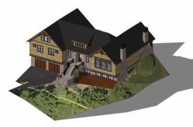 Sketchup别墅模型|乡村别墅，独栋别墅，古典风格-BIM建筑网