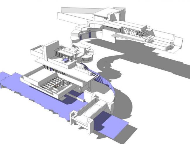 Sketchup别墅模型|多层流水别墅,现代风格 Sketchup别墅模型|多层流水别墅,现代风格
