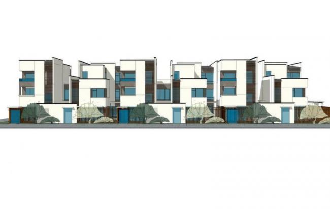 Sketchup别墅模型|联排别墅,新中式风格 Sketchup别墅模型|联排别墅,新中式风格