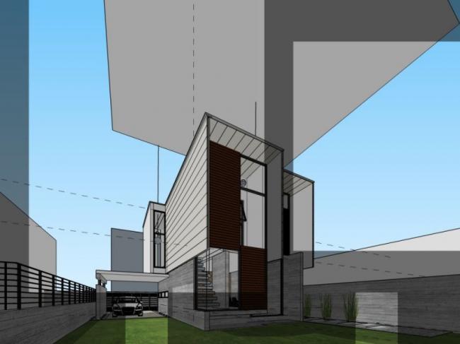 Sketchup别墅模型|独栋别墅,现代风格 Sketchup别墅模型|独栋别墅,现代风格