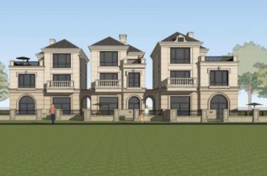 Sketchup别墅模型|独栋别墅，法式风格古典风格-BIM建筑网