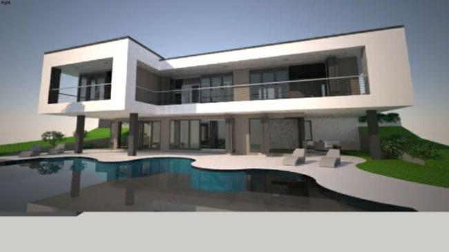 Sketchup别墅模型|独栋别墅,现代风格 Sketchup别墅模型|独栋别墅,现代风格