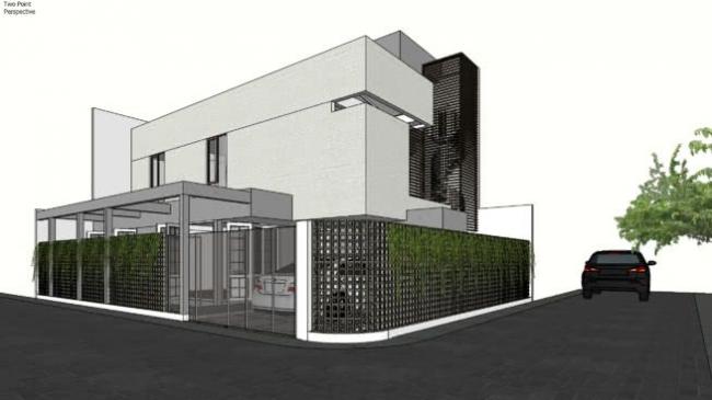 Sketchup别墅模型|独栋别墅,现代风格 Sketchup别墅模型|独栋别墅,现代风格