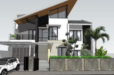 Sketchup别墅模型|独栋别墅，现代风格-BIM建筑网