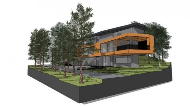 Sketchup别墅模型|独栋别墅,现代风格 Sketchup别墅模型|独栋别墅,现代风格