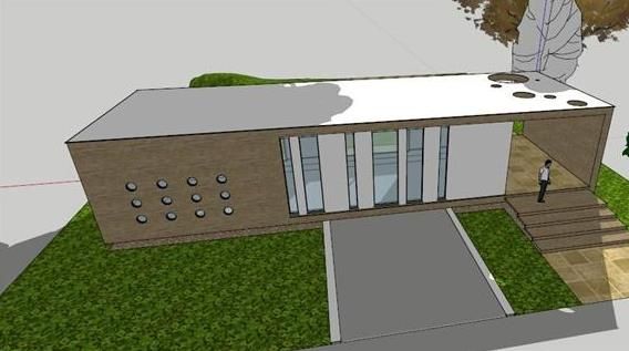 Sketchup别墅模型|独栋别墅,现代风格 Sketchup别墅模型|独栋别墅,现代风格