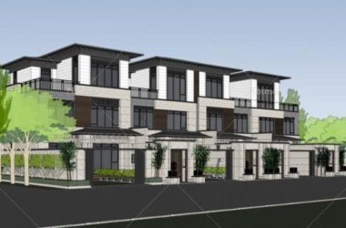 Sketchup别墅模型|联排别墅，豪宅，新中式风格-BIM建筑网