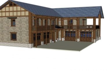 Sketchup别墅模型|独栋别墅，现代中式风格-BIM建筑网