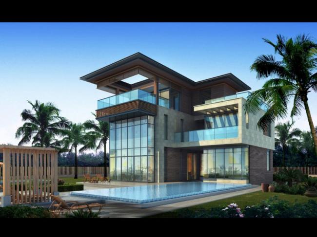 Sketchup别墅模型|独栋别墅,现代风格 Sketchup别墅模型|独栋别墅,现代风格