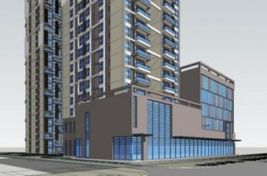 Sketchup别墅模型|高层住宅，底层商业，现代风格-BIM建筑网