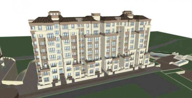 Sketchup别墅模型|联排别墅,新古典风格 Sketchup别墅模型|联排别墅,新古典风格