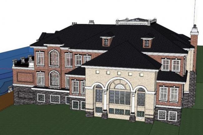 Sketchup别墅模型|叠拼别墅,欧式古典风格 Sketchup别墅模型|叠拼别墅,欧式古典风格