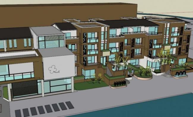 Sketchup别墅模型|联排别墅,现代风格 Sketchup别墅模型|联排别墅,现代风格