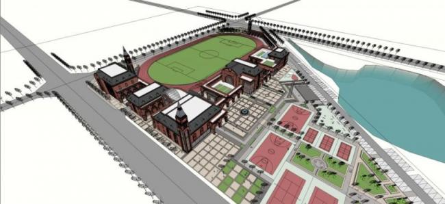 Sketchup别墅模型|多层体育馆,古典风格 Sketchup别墅模型|多层体育馆,古典风格