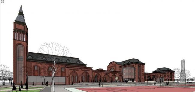 Sketchup别墅模型|多层体育馆,古典风格 Sketchup别墅模型|多层体育馆,古典风格